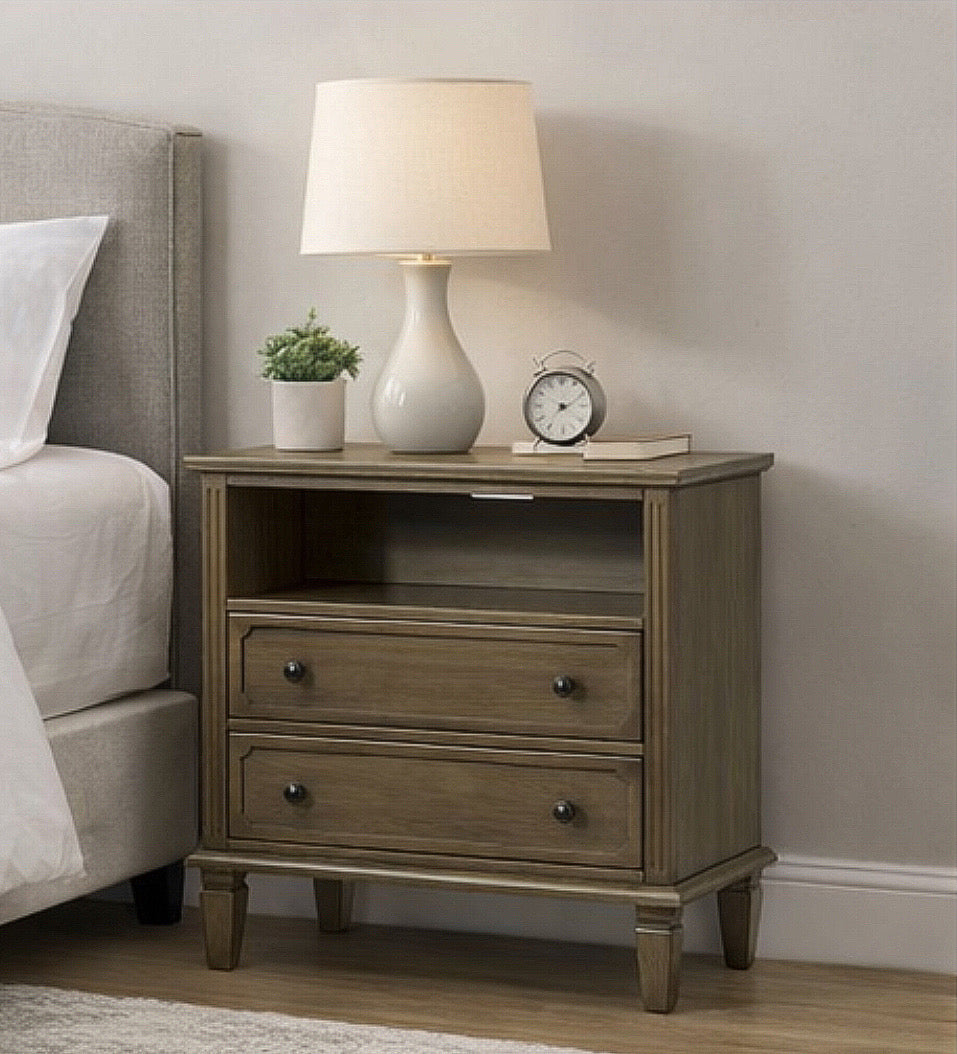 Traditional Wood Nightstand