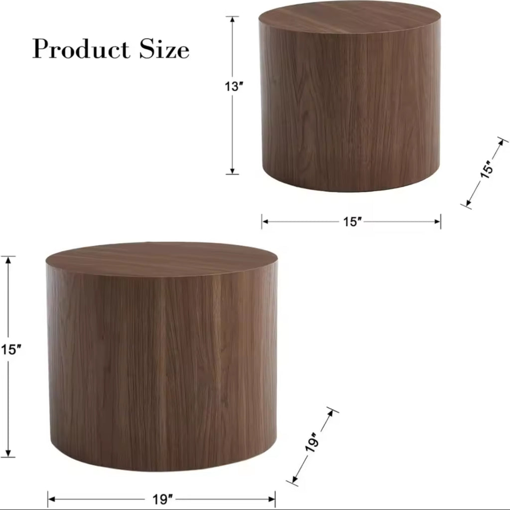 Wooden Nesting Coffee Tables (Set of 2)