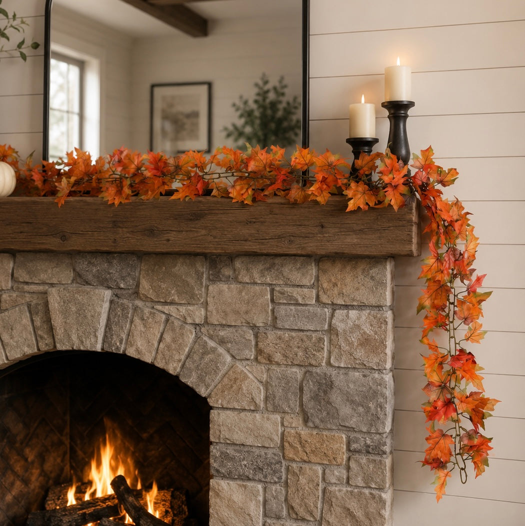 6” Maple Leaf Chain Garland