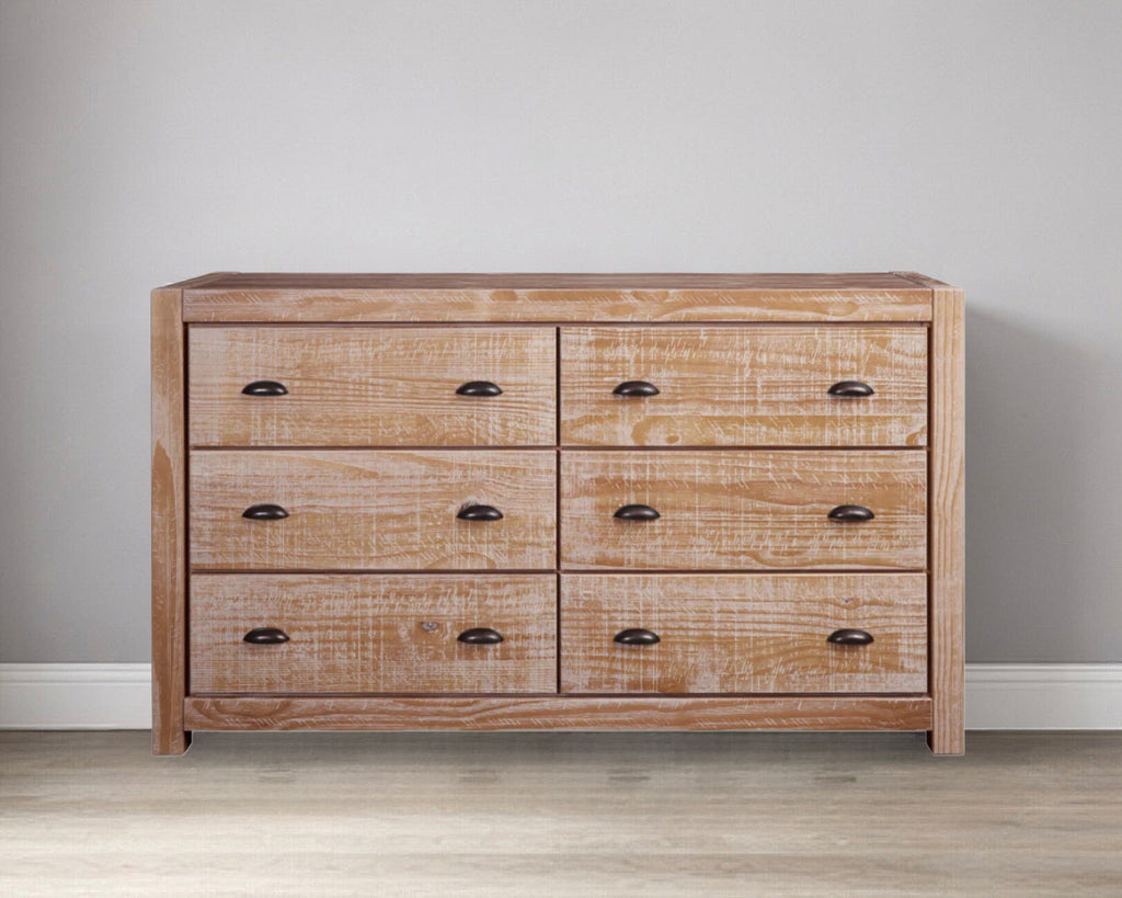 6-Drawer Basic Wooden Dresser