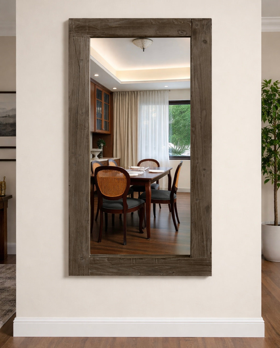 Farmhouse Solid Wood Mirror