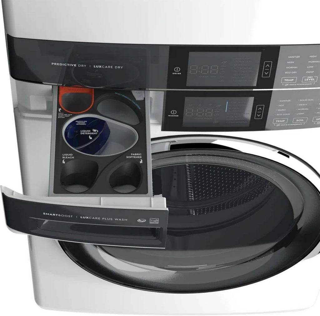 Electrolux Laundry Tower Single Unit Front Load Washer & Gas Dryer