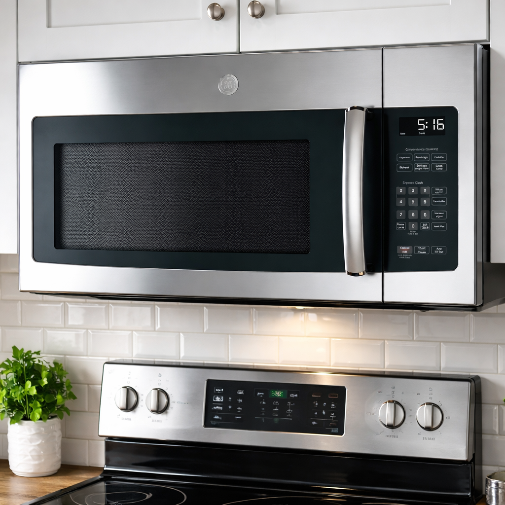 GE 1.6 Cubic Feet Over-The-Range Microwave w/ Recirculating Venting