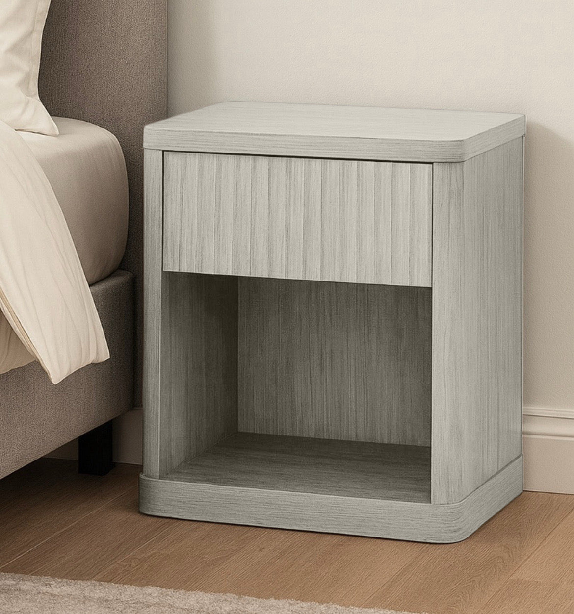 Fluted Bedside Table (Set of 2)