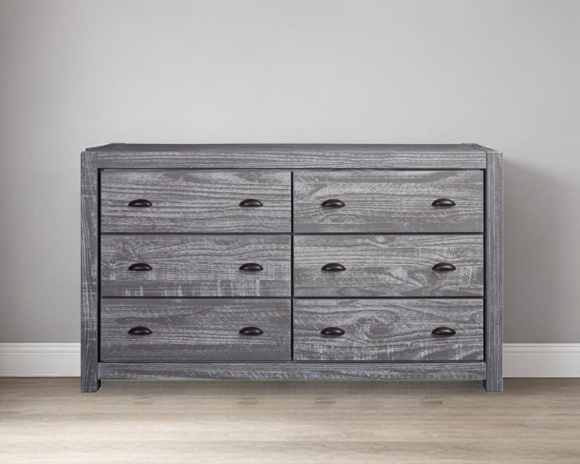 6-Drawer Basic Wooden Dresser