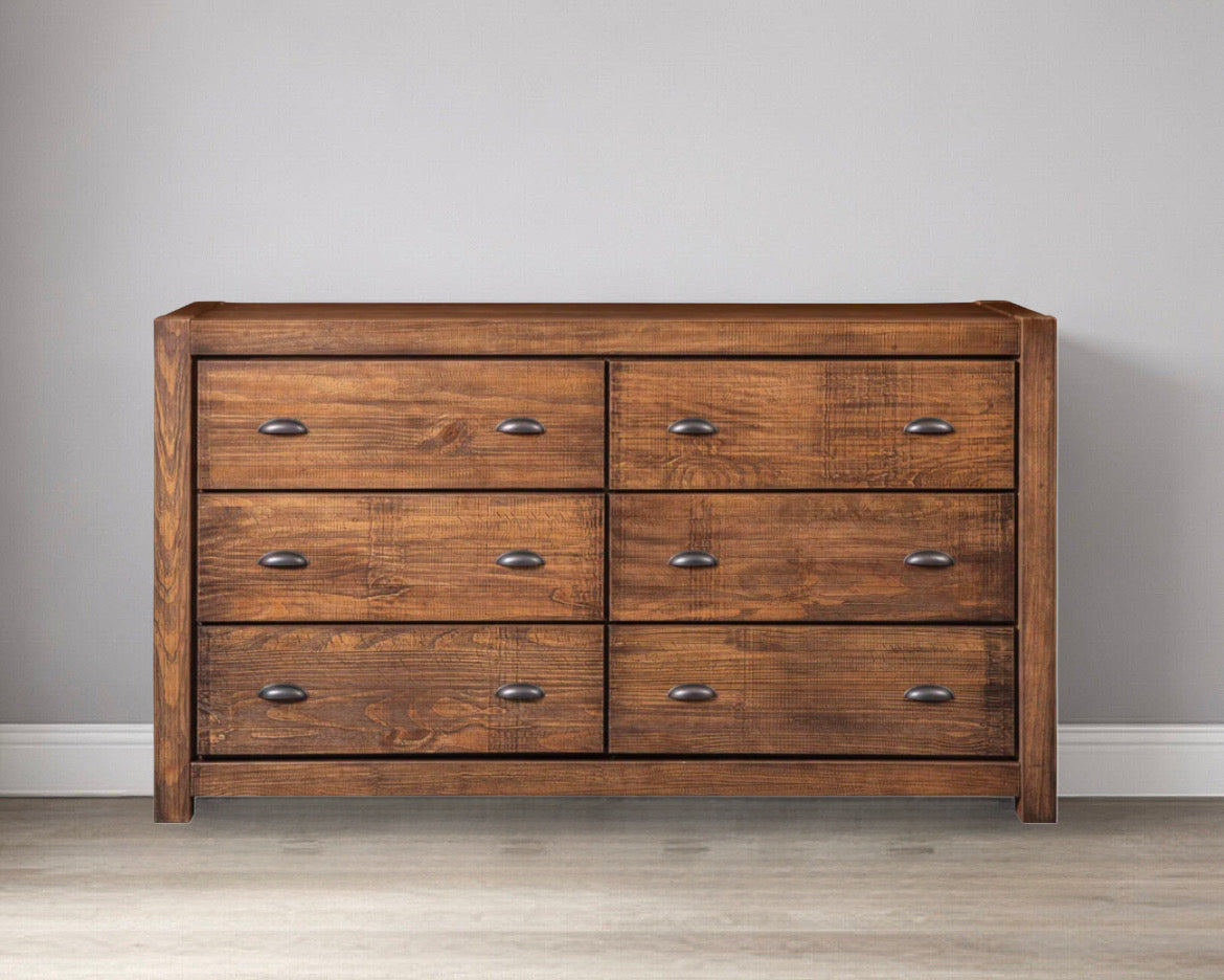 6-Drawer Basic Wooden Dresser