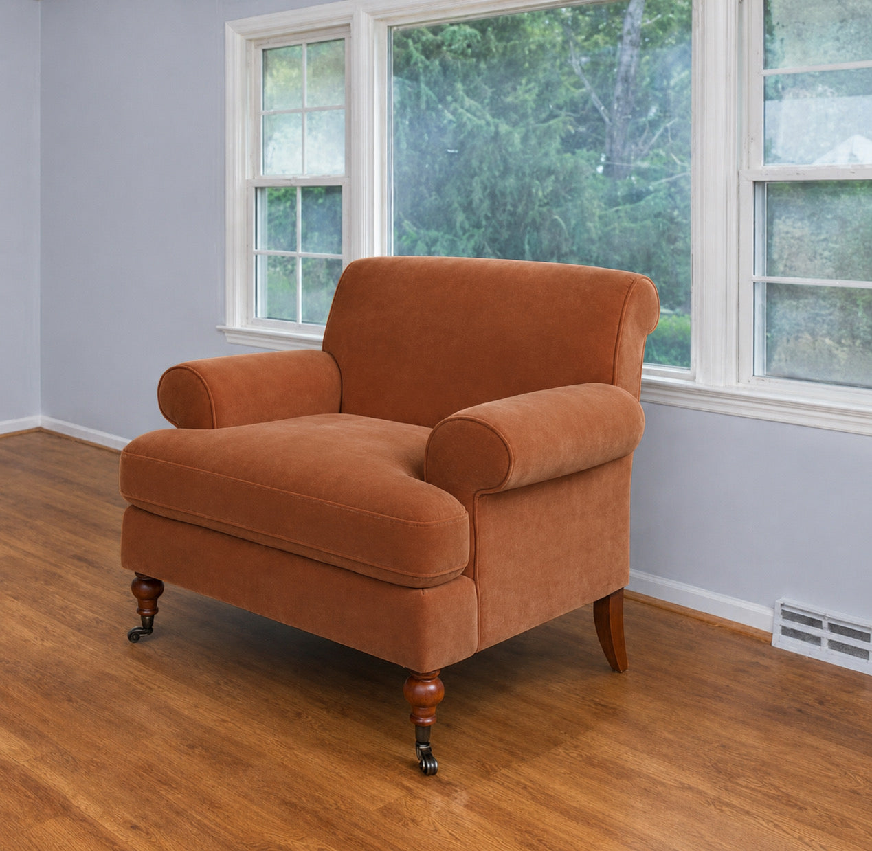 Fawn Velvet Chair
