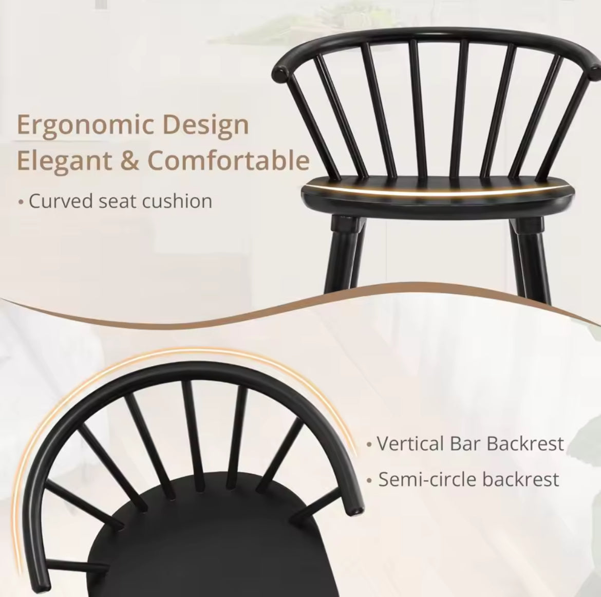 Mid Century Modern Farmhouse-Style Counter Stools