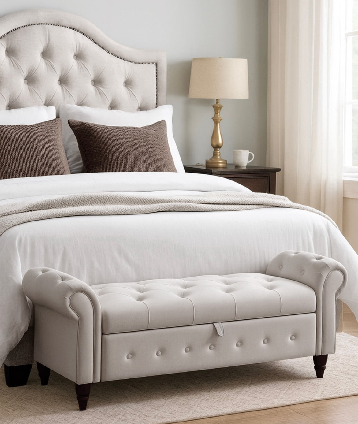 63" King-Size Storage Bench