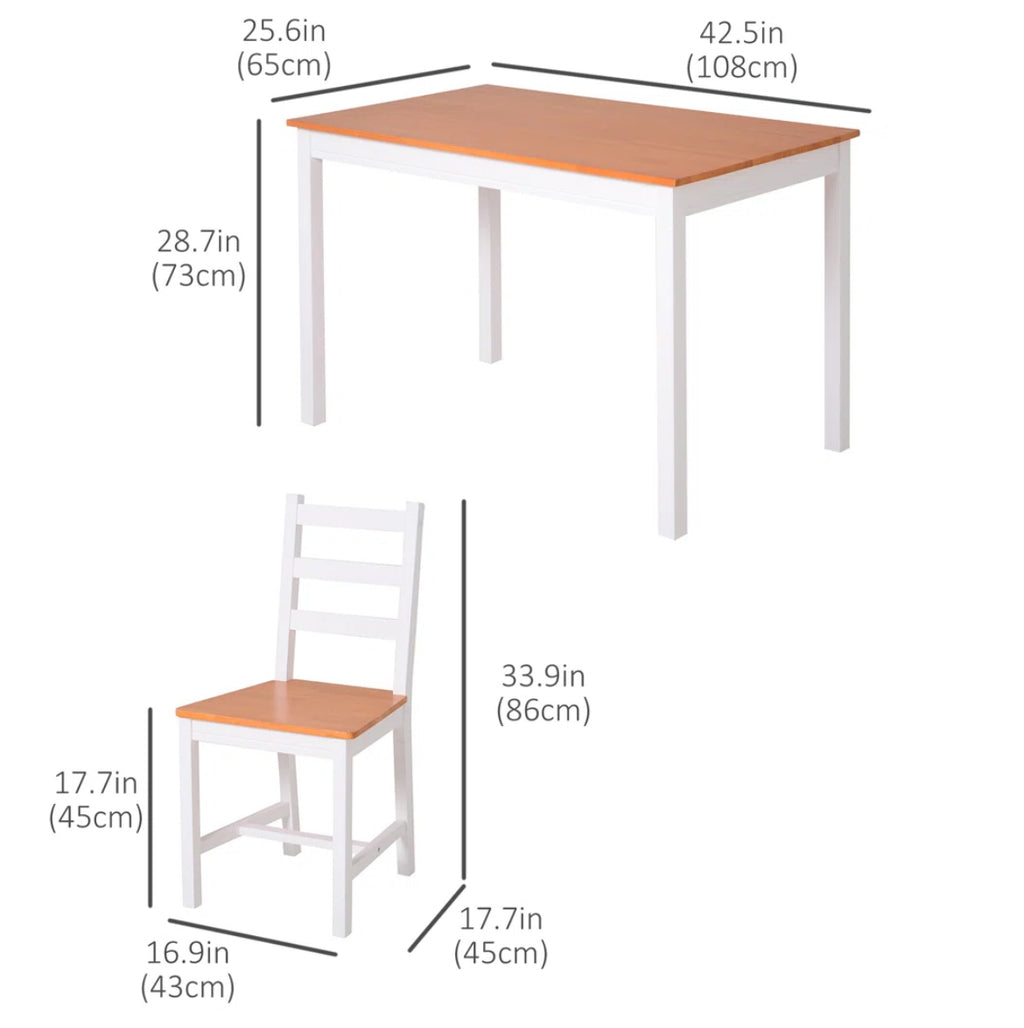 5-Piece Modern Kitchen Set for 4
