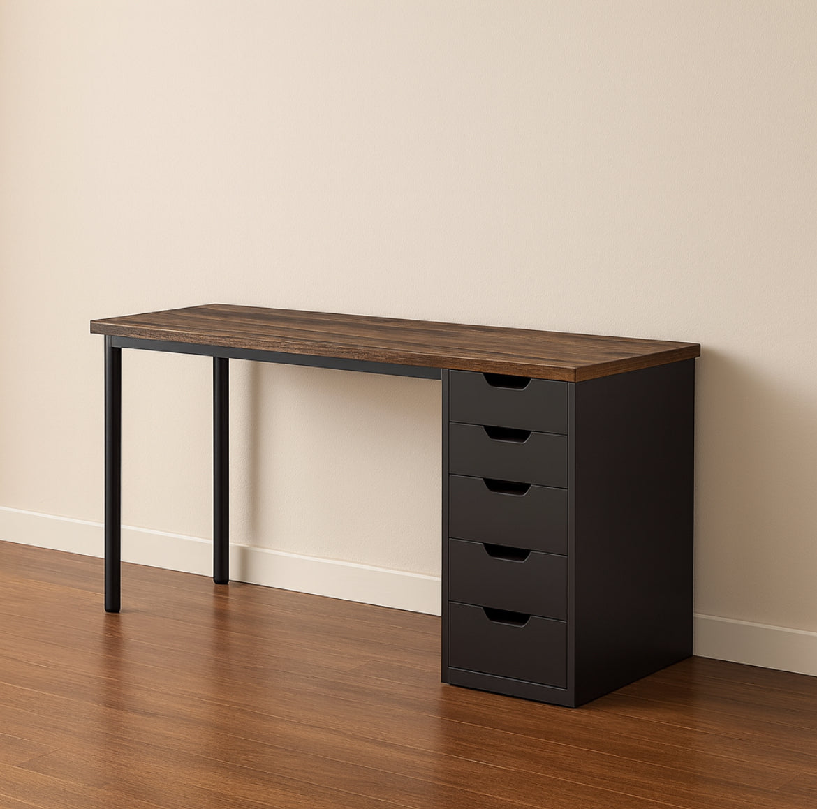 47” Office Desk w/ 5 Drawers