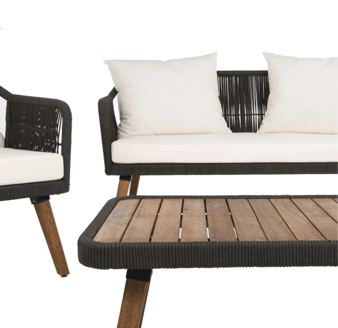 Sofa Seating Group w/ Table and Cushions