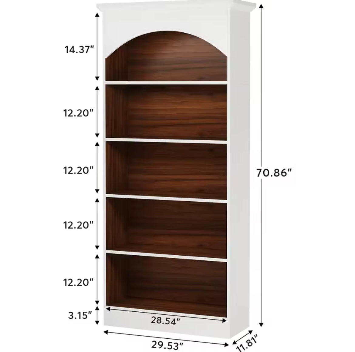 5-Tier Standing Library (Set of 2)