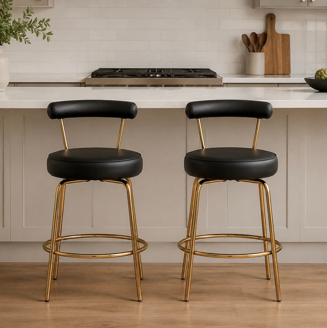 25.5” Modern Counter Stools (Set of 2)