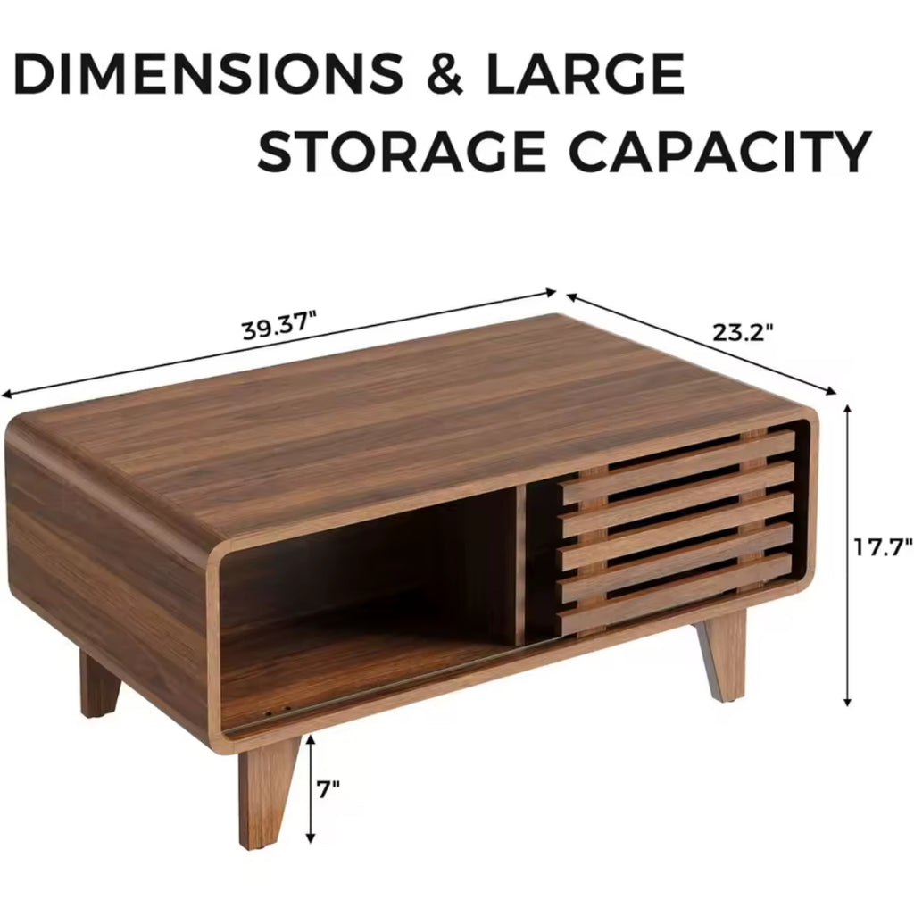 Modern Walnut Coffee Table