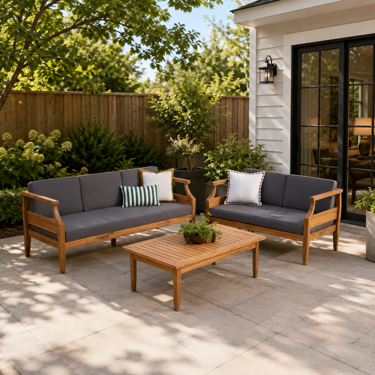 Outdoor Conversation Set w/ Cushions