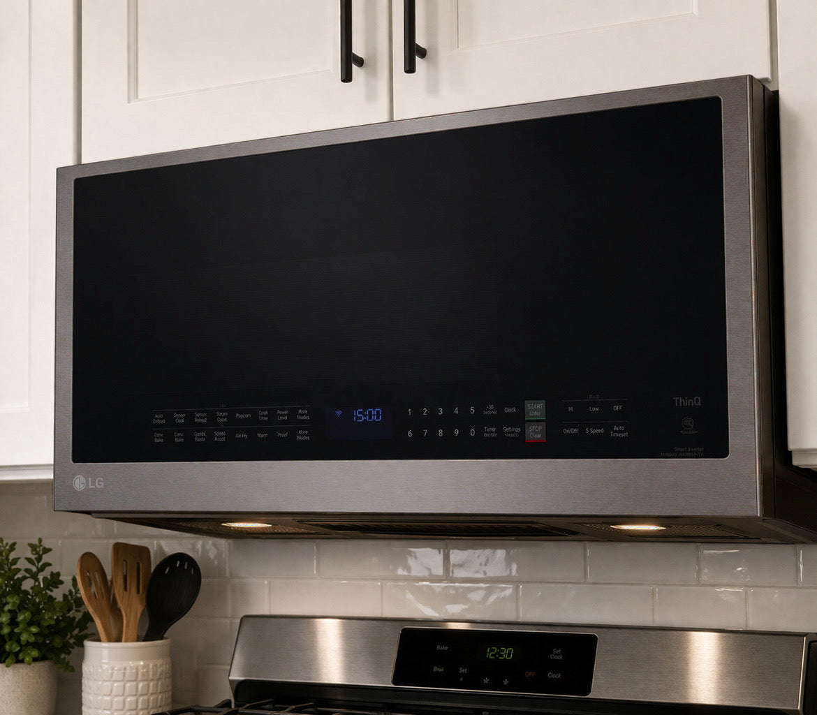 LG 1.7 Cubic Feet Smart Over-the-Range Microwave