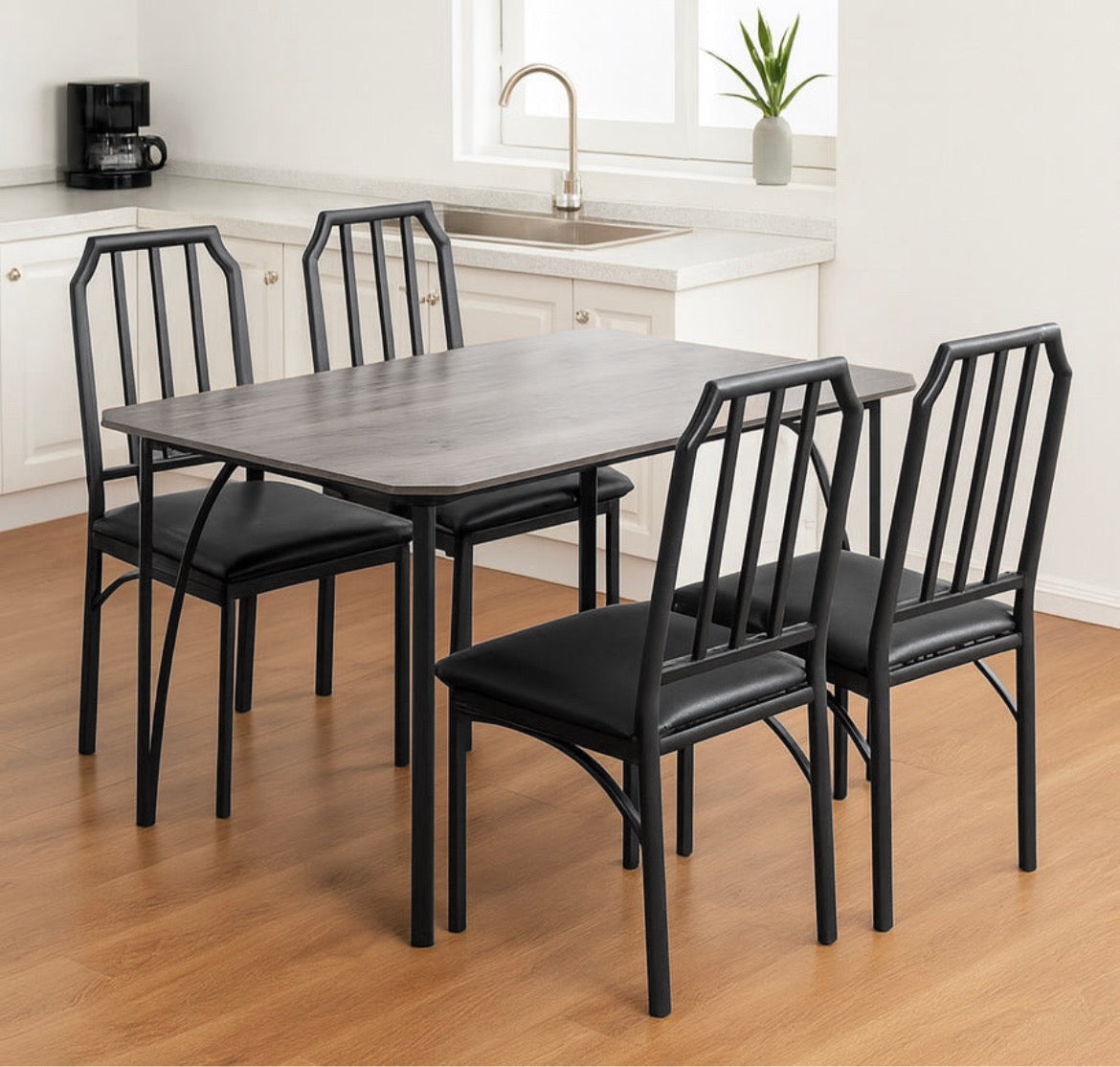 Dining Table Set w/ Cushion Seats