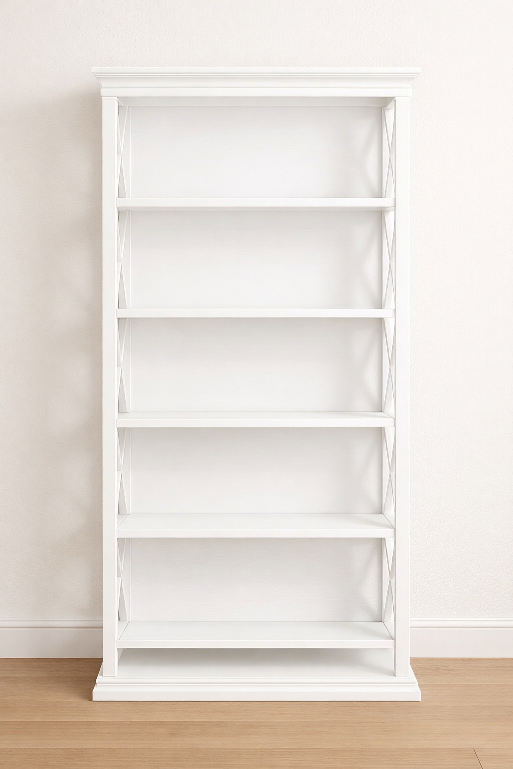 6-Tier Industrial Standing Bookshelf