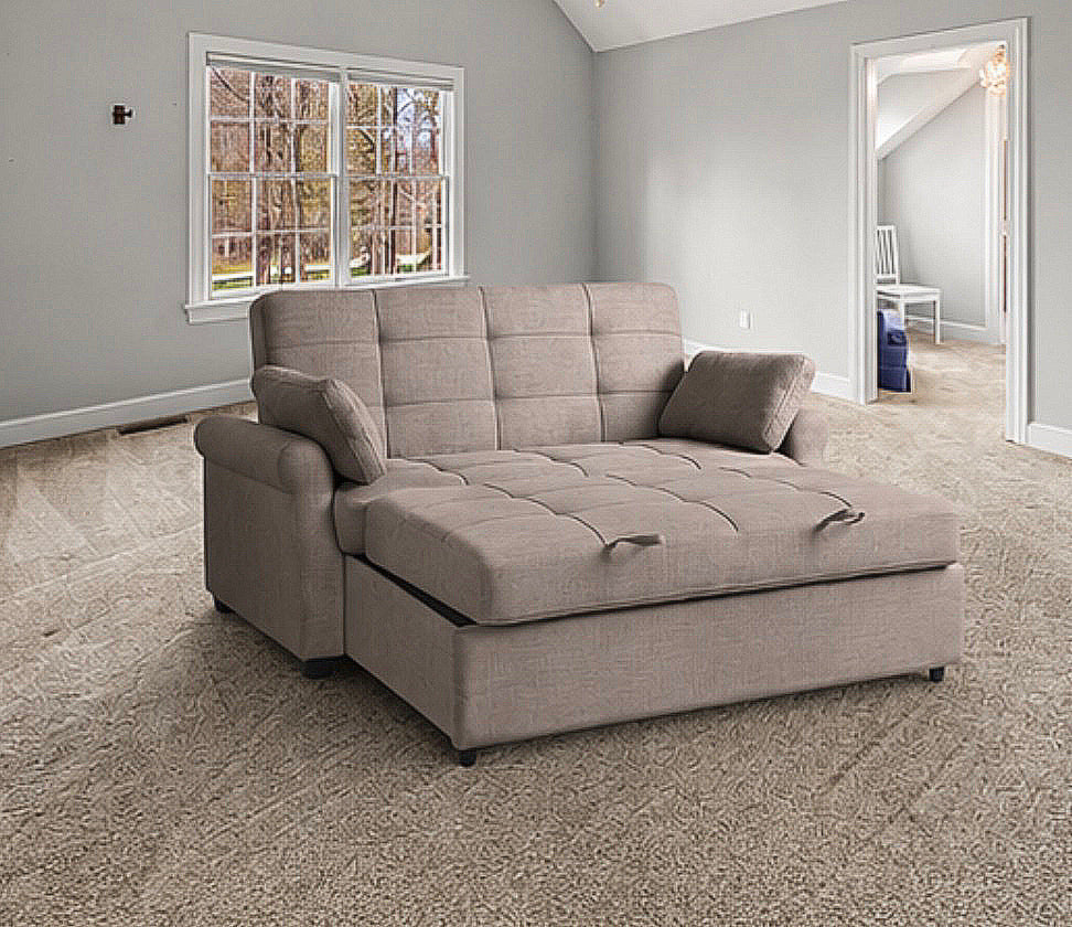 Convertible Sleeper Sofa Bed w/ Cushions
