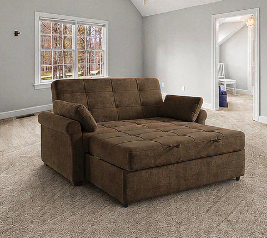 Convertible Sleeper Sofa Bed w/ Cushions