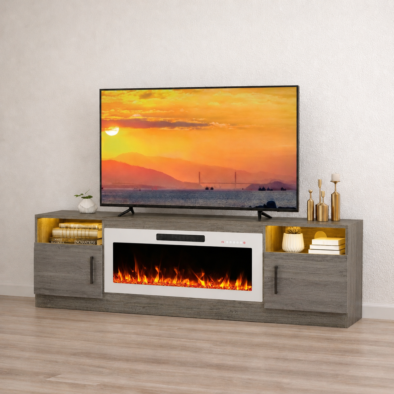 Luxurious Fireplace Stand
