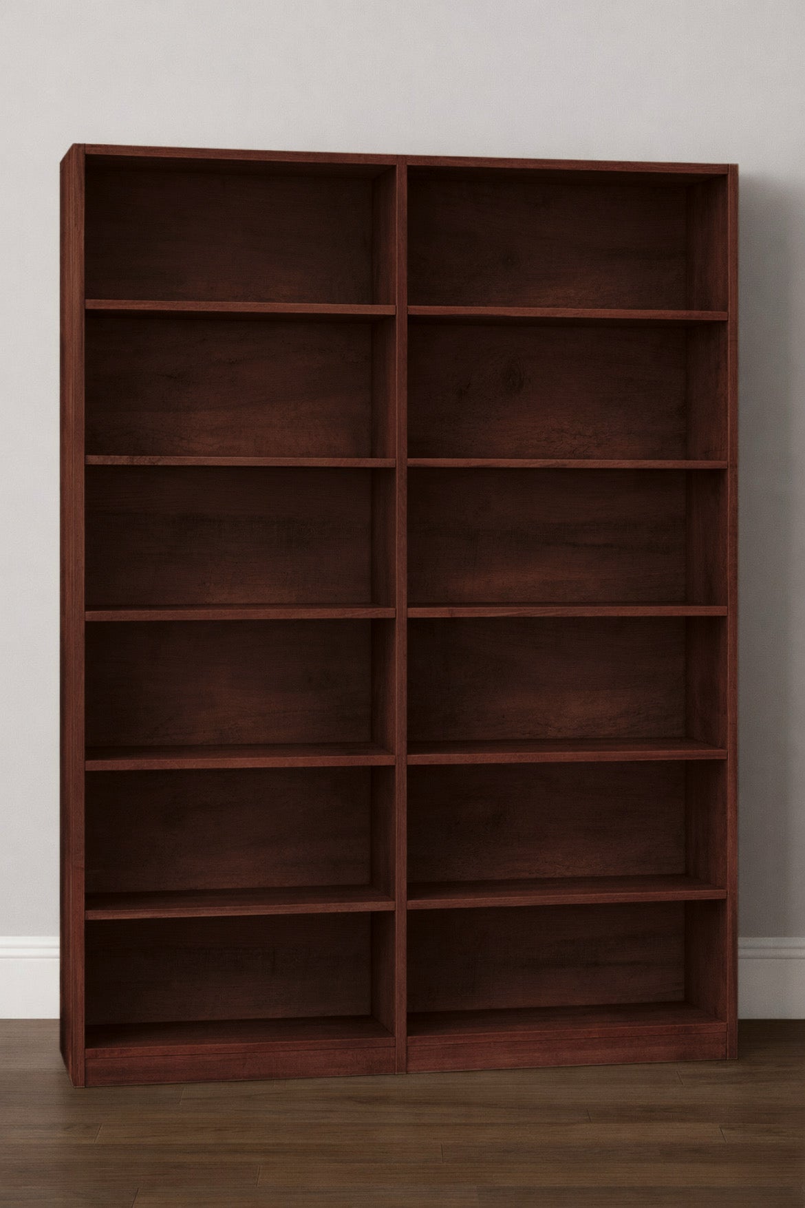 6-Tier Double Wide Bookshelf