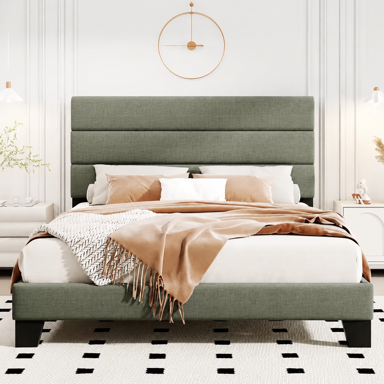 Linen Bed Platform