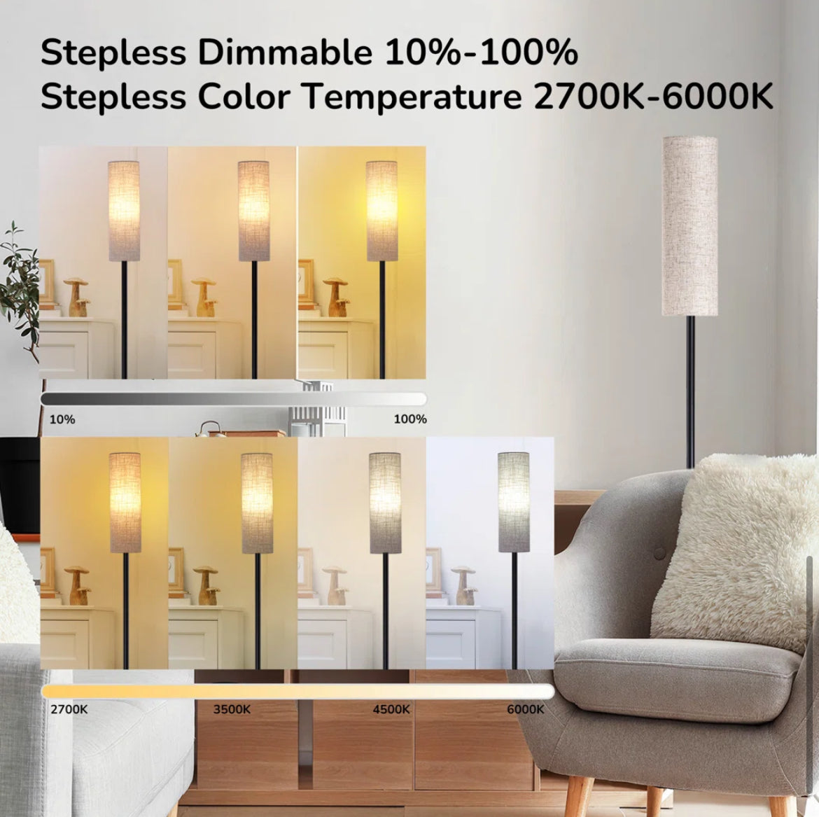 65'' Traditional Floor Lamp