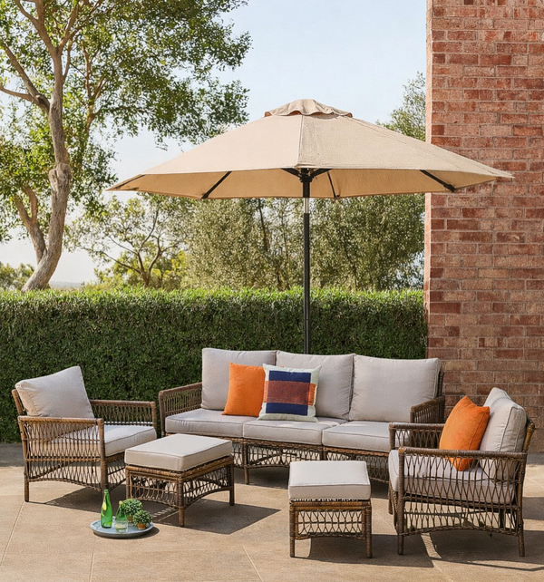 Wicker Patio Set w/ Cushions
